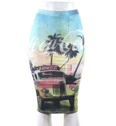 Retro Print Coca-Cola Pullup Skirt (6572218187819)