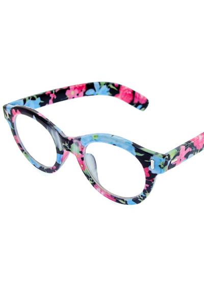 Floral Clear Lense Sunglasses (3881935011863)
