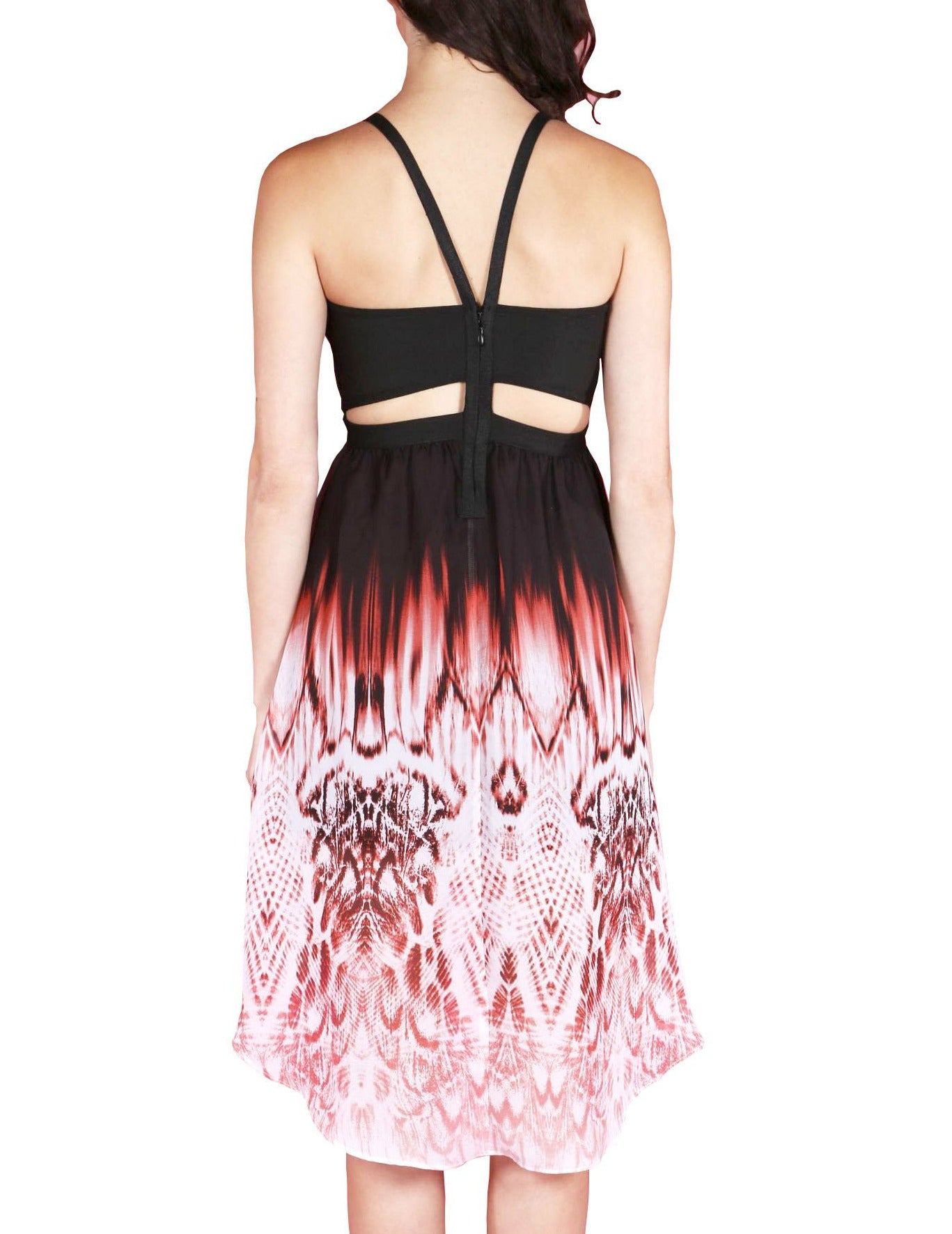 Coral Reef Y-Strap Tie Dye Dress (6586856833067)
