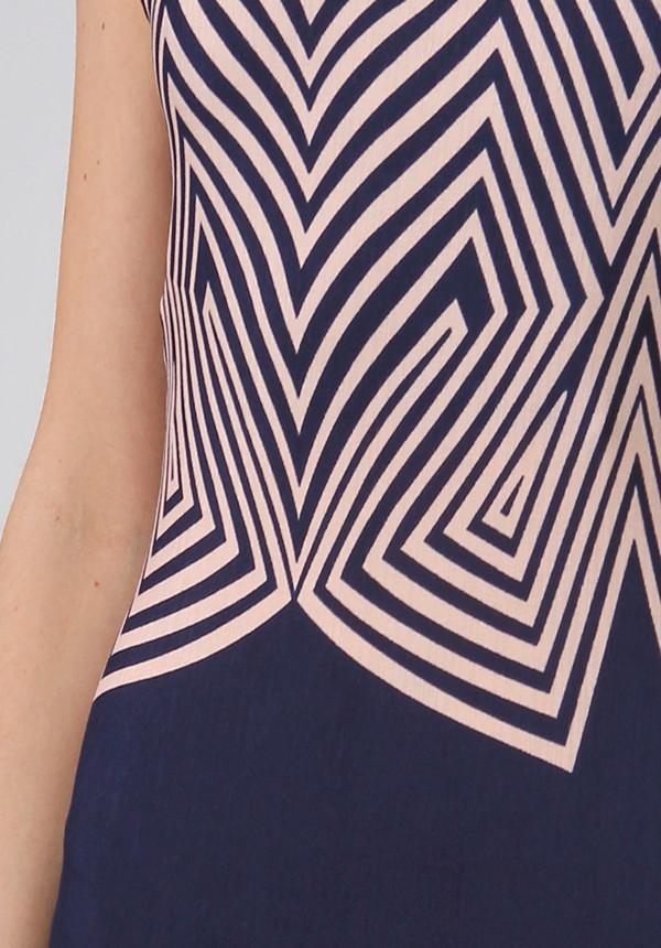 Pink And Navy Graphic Maxi Dress (198117949463)