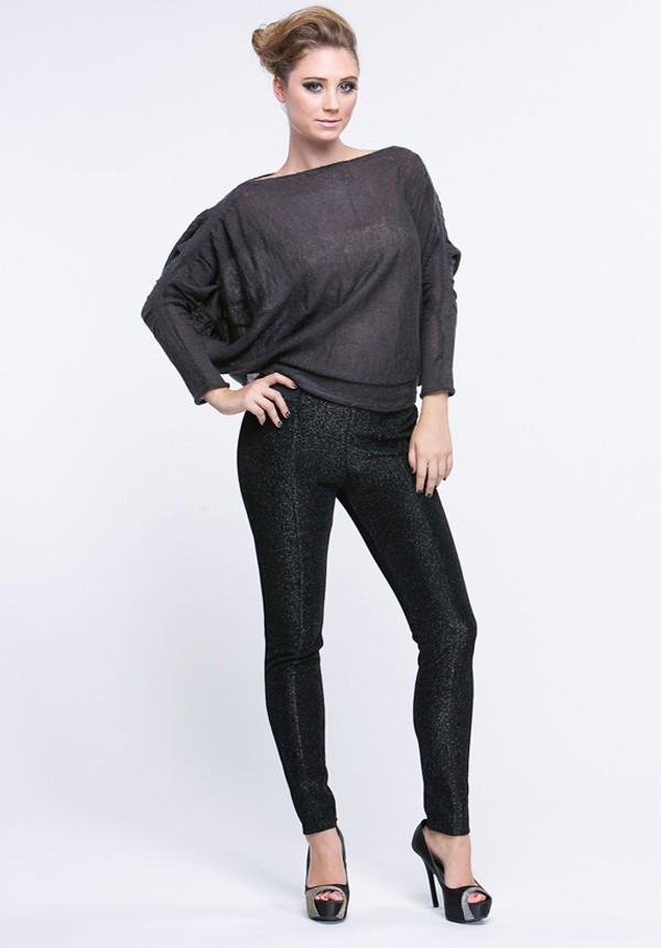 Dolman Ruched Detail Sweater (198090063895)