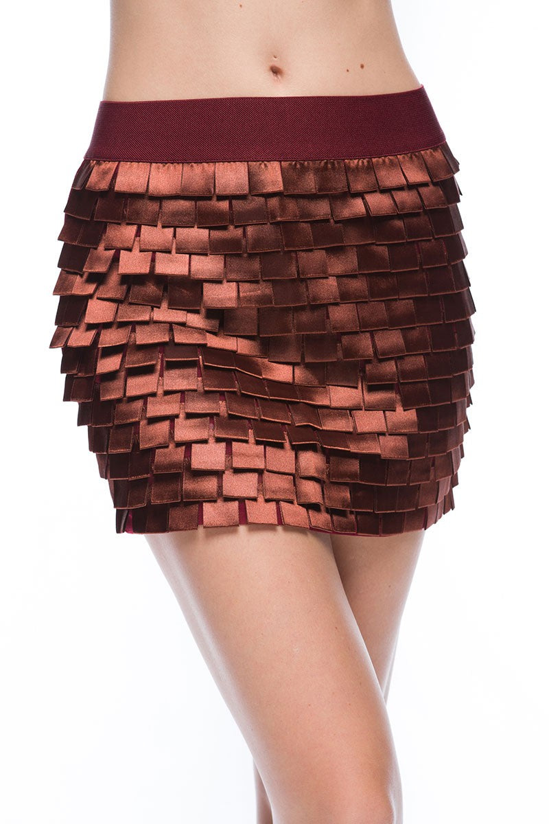 WOW Couture Tiered Ribbon Mini Skirt (6586900807723)