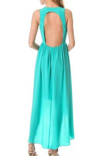 Truly Yours Hi-Low Silk Dress (6565155143723)