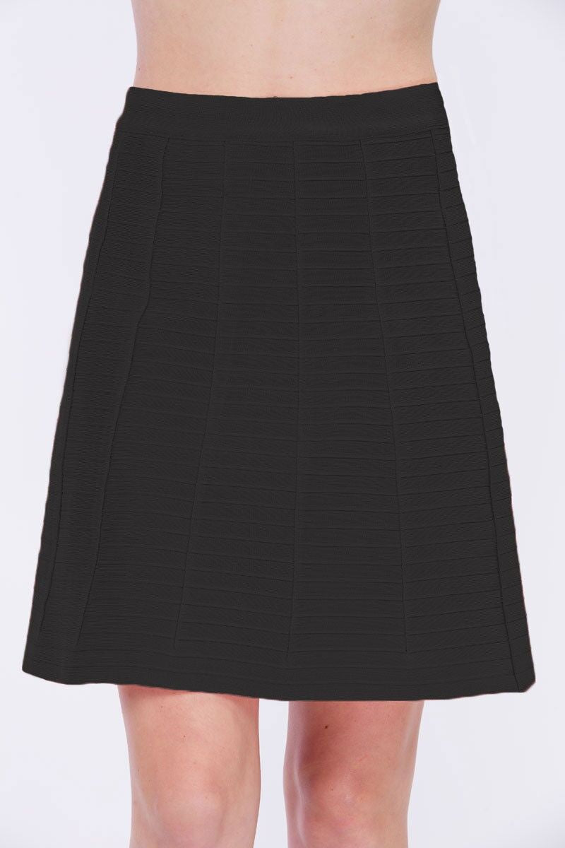 Day And Night Ribbed A-Lined Skirt (6587497513003)