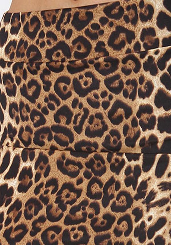 Leopard Pencil Midi Skirt (198117621783)