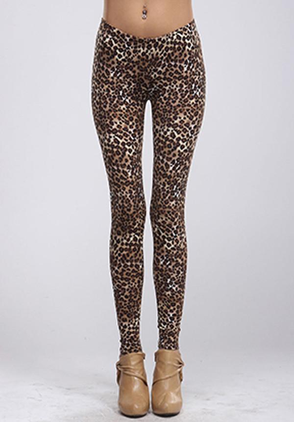 Leopard Print Leggings (198099140631)