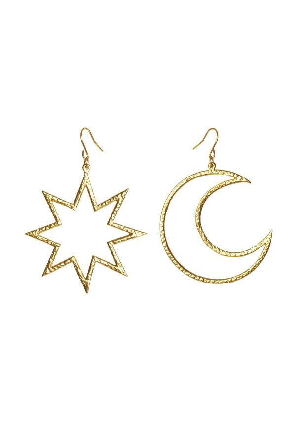 Sun And Moon Earrings (198115426327)